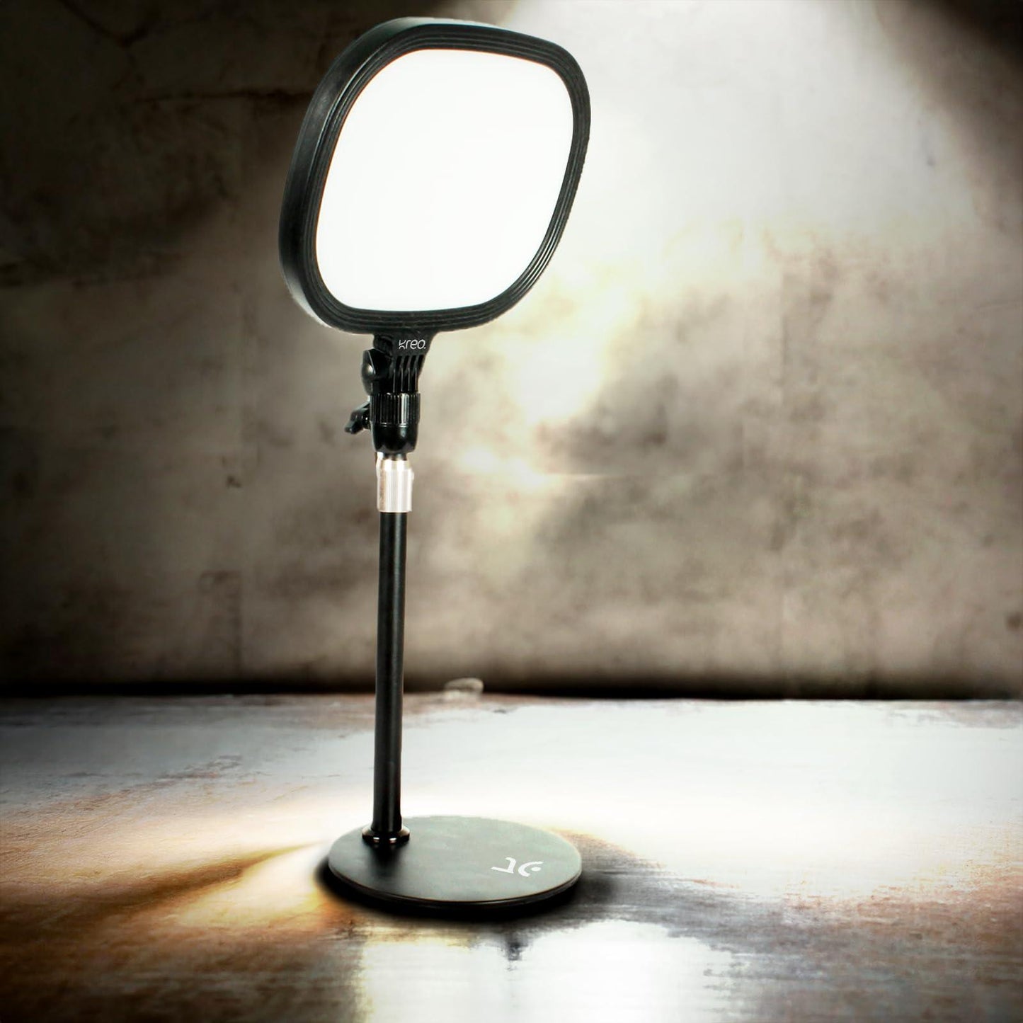 Kreo Slab Key Light Video Light Adjustable Photography Fill Light Five Color Temperatures 3200K-5600K Adjustable Brightness 1455 Lumens 120 Light Beads CRI 95+ with Extendable Light Stand for Video