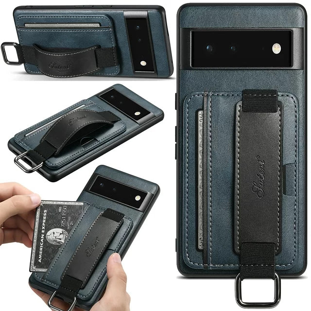 Urban Elegance Retro Card Holder Case - Google Pixel