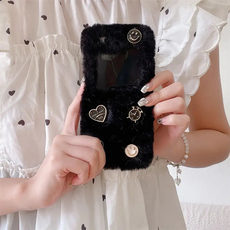 Fashionable Furry Phone Case - Samsung