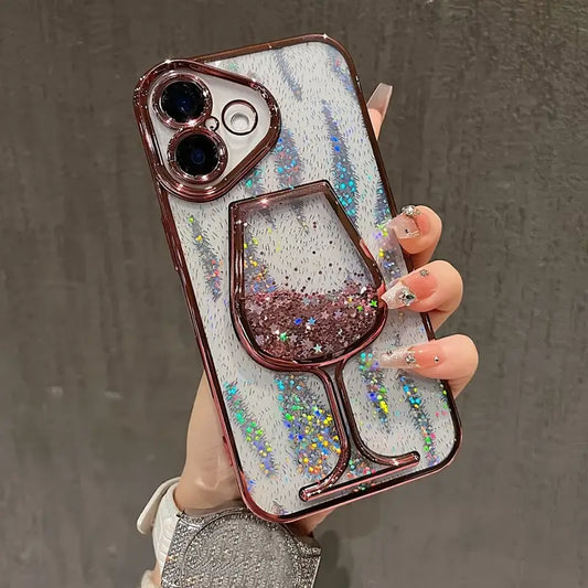 Sparkle & Sip Liquid Glitter Phone Case