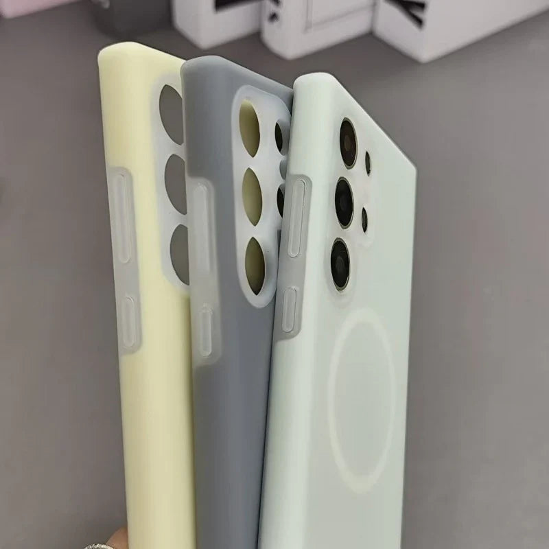 Flexible Pastel Shockproof Magsafe Case - Samsung