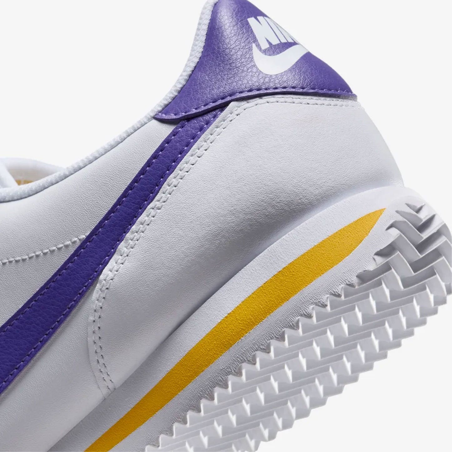NIKE | CORTEZ { WHITE/VARSITY PURPLE-VARSITY MAIZE