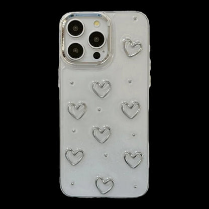 Stylish Clear Heart Design Case