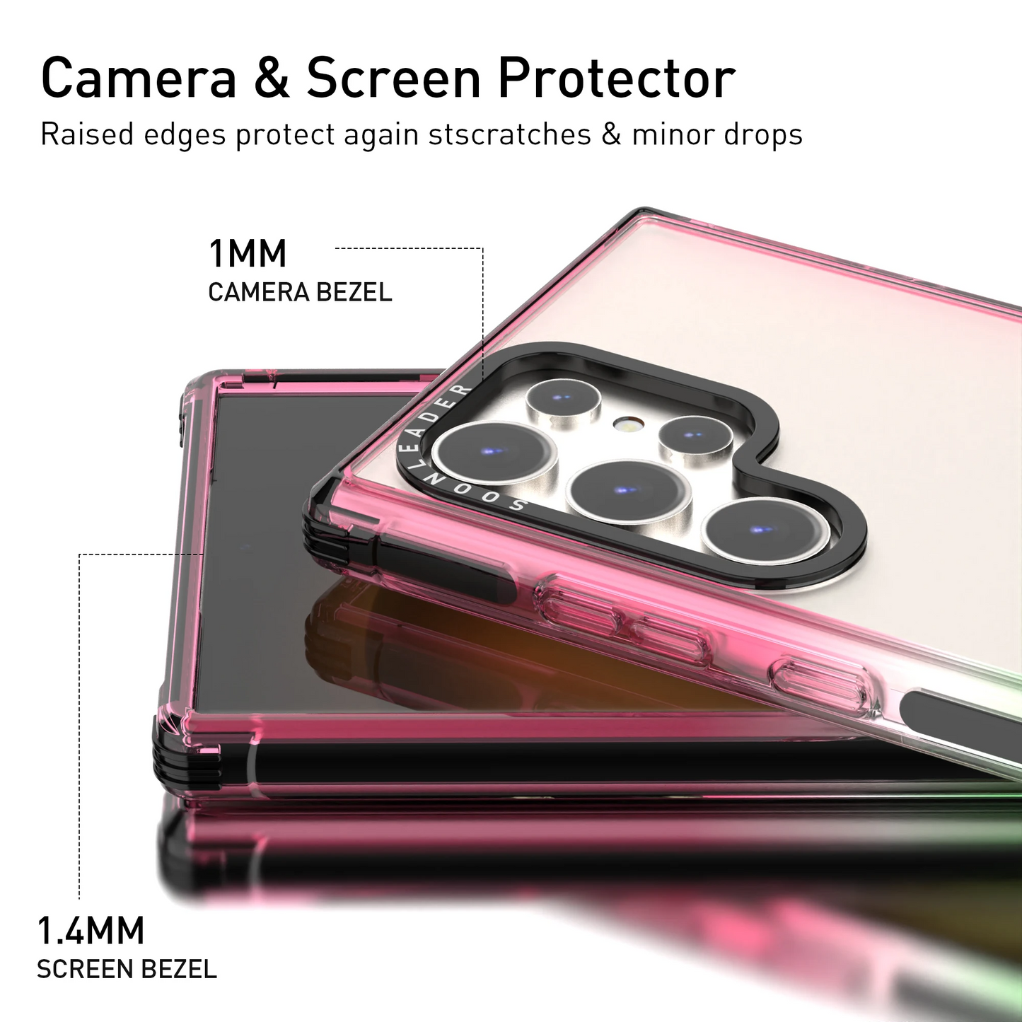 Gradient ShockProof Camera Ring Stand Case - Samsung