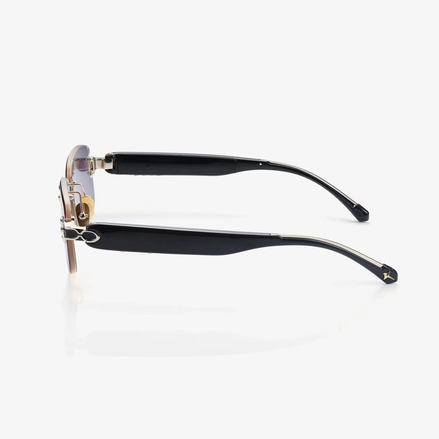 Touch-Slide Color Shift Rimless Sunglasses