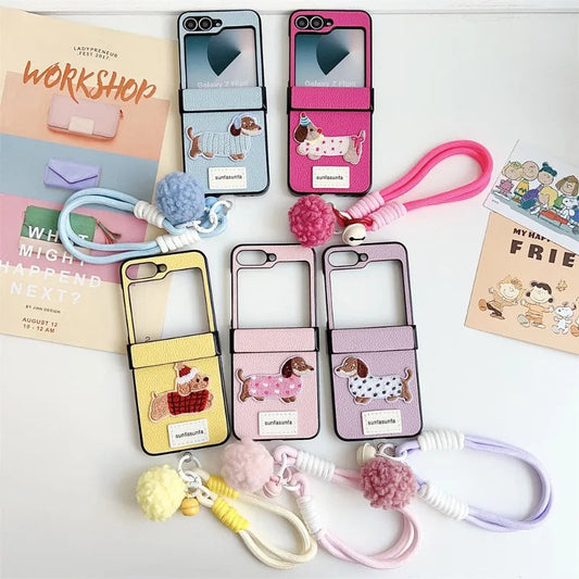 Cute Cartoon Playful Puppy Case - Samsung