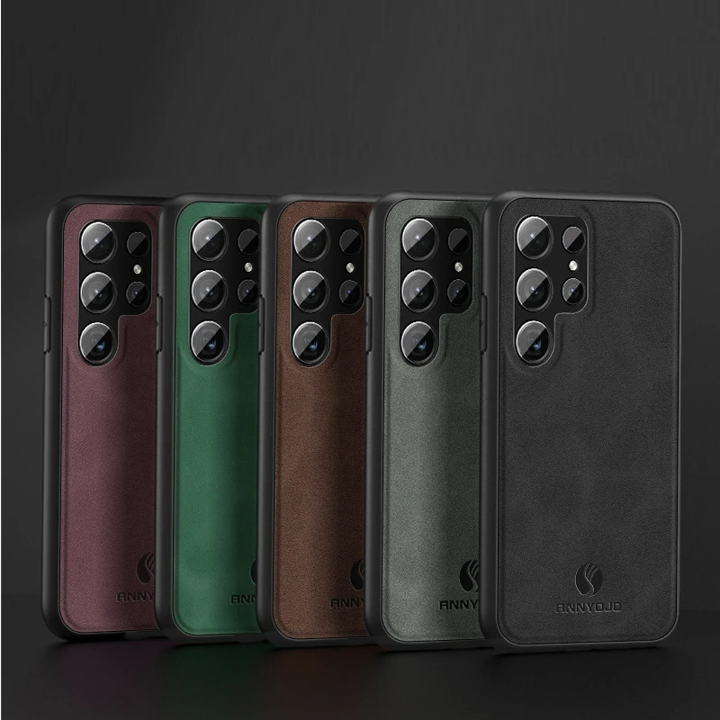 Silicone Matte Leather Protective Case - Samsung