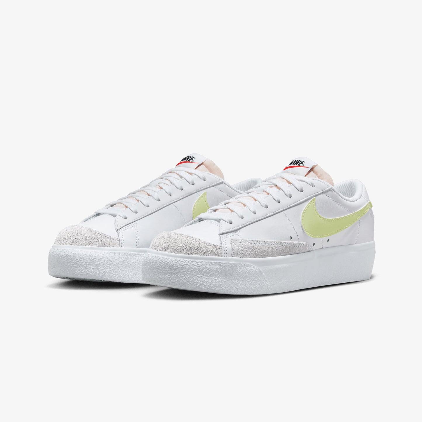 NIKE | BLAZER LOW PLATFORM { WHITE/LIFE LIME-TM ORANGE-BLACK