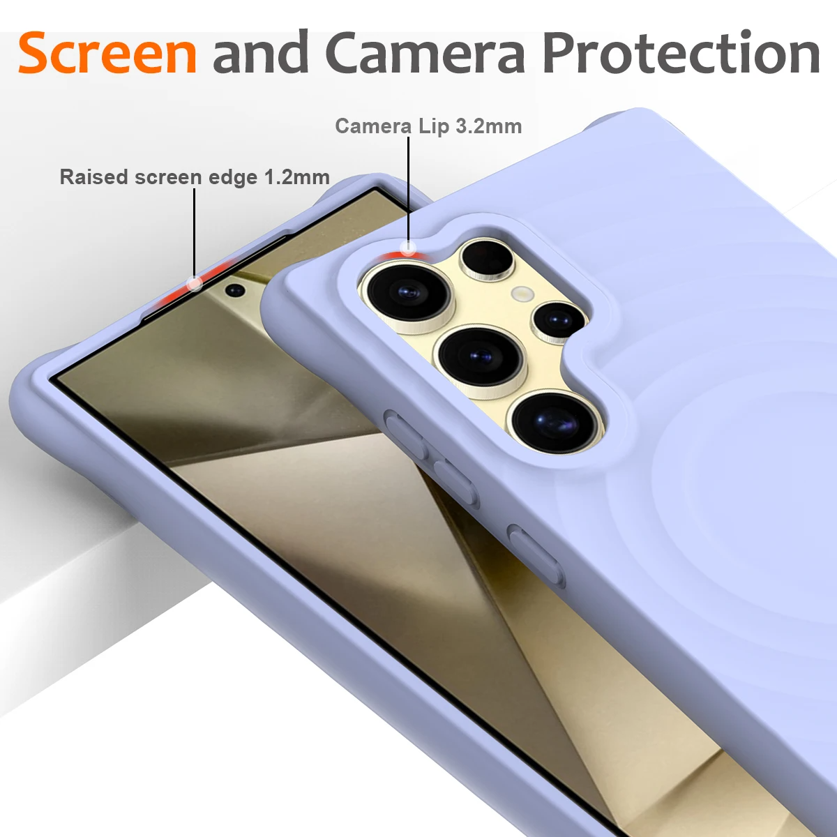 Wave Magnetic Wireless Charger Armor Case - Samsung