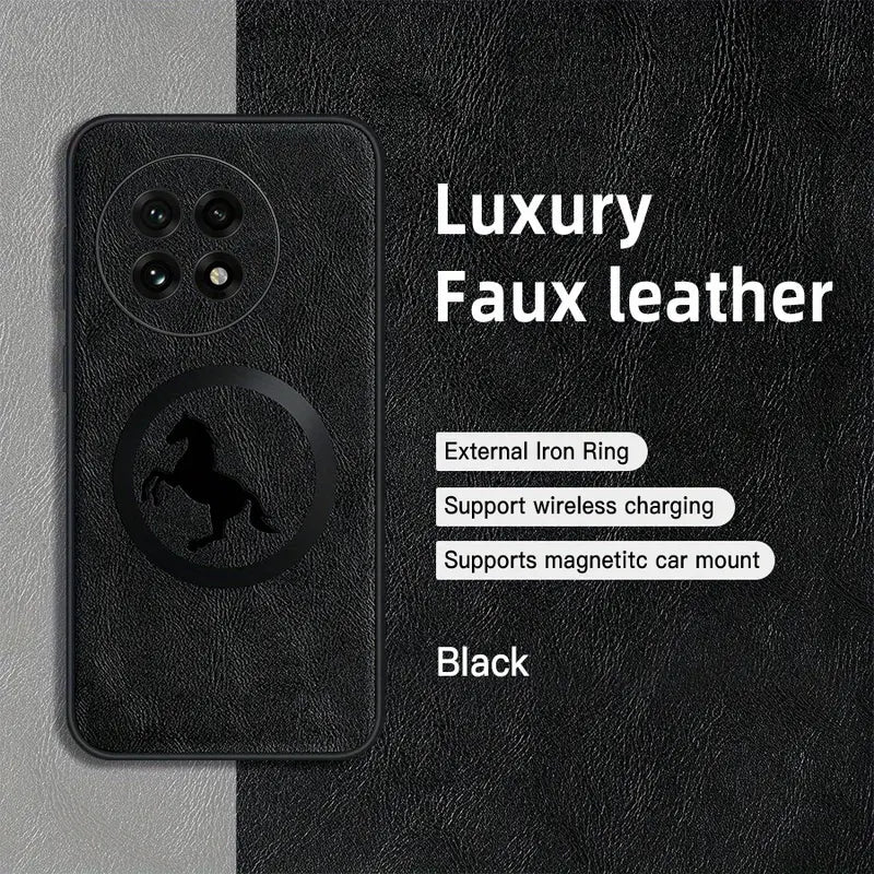 Jumping Horse Premium Faux Leather Case - OnePlus