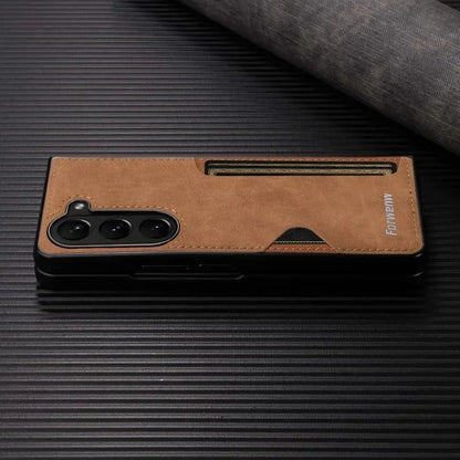 Galaxy Z Fold Series Luxury Stylish Leather Card Slot Case
