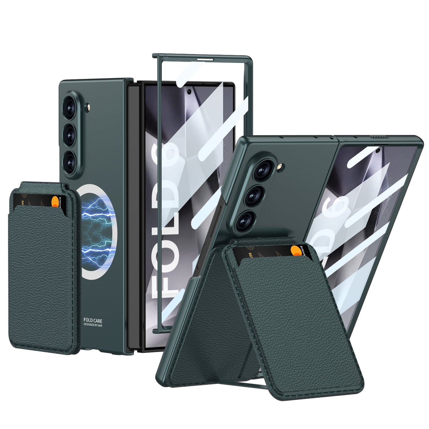 Prestigious Plaid Pattern Leather Case - Samsung