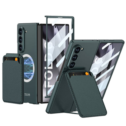 Prestigious Plaid Pattern Leather Case - Samsung