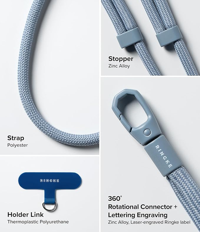 Holder Link Flow Adjustable Shoulder Y-Type Strap with Patch - Urban Blue
