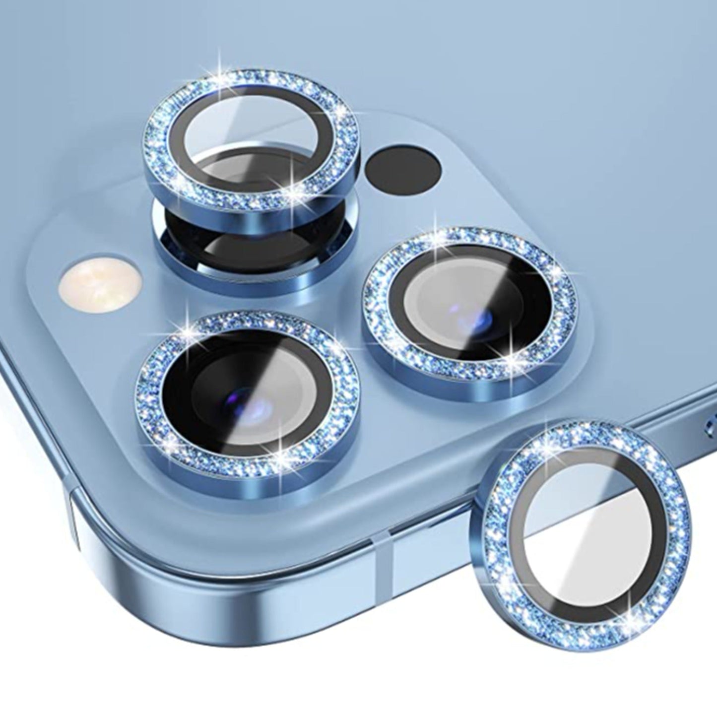 iPhone 13 Series Glitter Diamond Camera Lens Protector