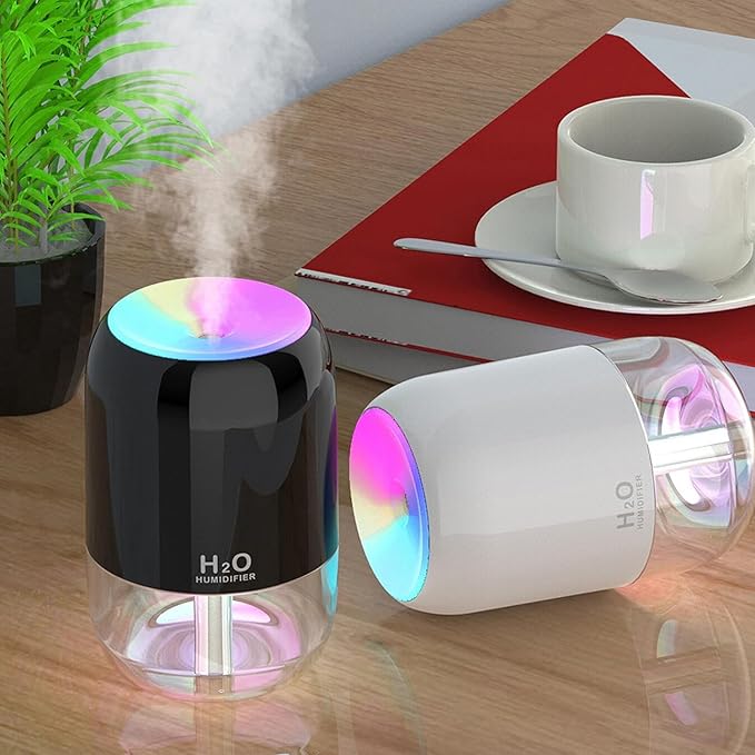 Humidifier with RGB Night Light for Room, Office, and Bedroom (200ML)