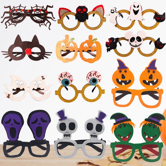 0709BA New Halloween Glasses Funny Skull Pumpkin Ghost Festival Party Photo Prop Party Atmosphere Decoration Supplies