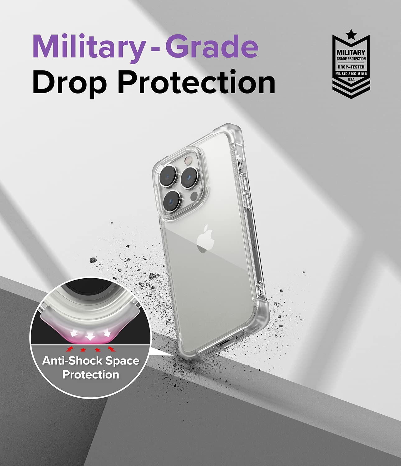 (Refurbished)  Apple iPhone 14 Pro Max Back Cover Case | Fusion Bumper-Clear
