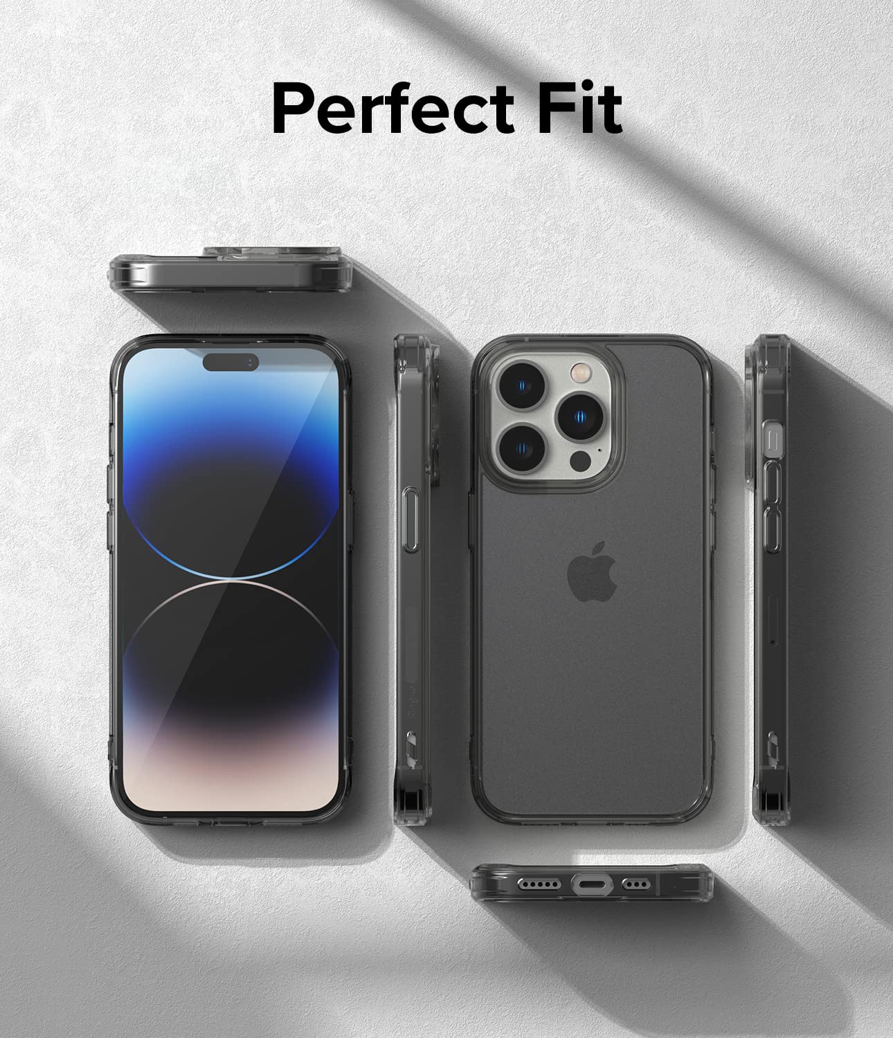 (Refurbished) 2 Apple iPhone 14 Pro Max Fusion Matte - Smoke black
