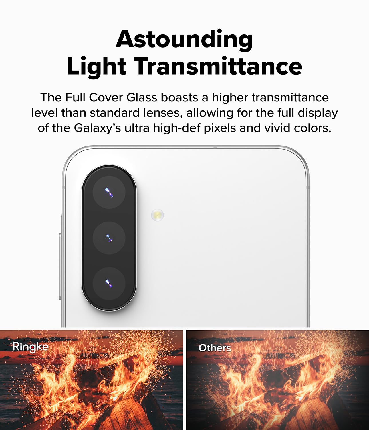 Galaxy A56 5G Hard Tempered Glass Camera Lens Screen Protector - [2 Pack]