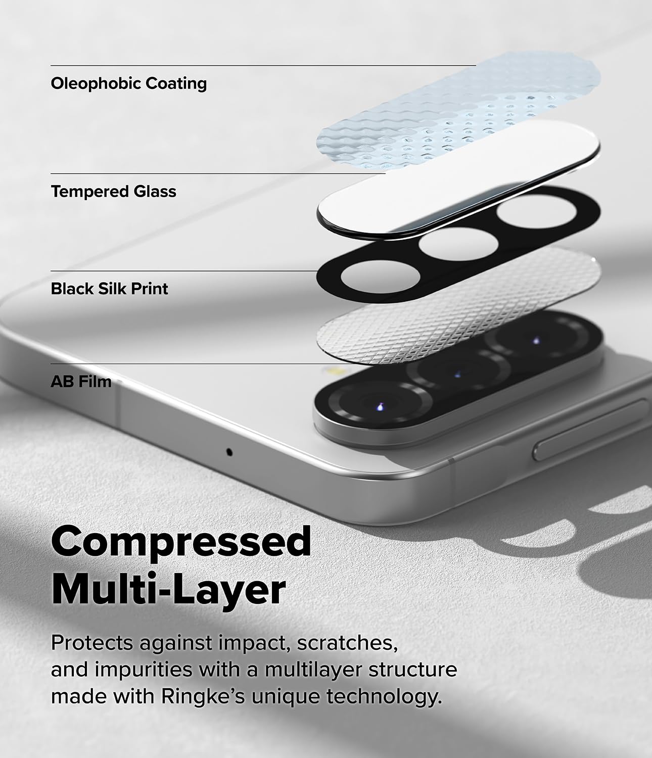 Galaxy A56 5G Hard Tempered Glass Camera Lens Screen Protector - [2 Pack]