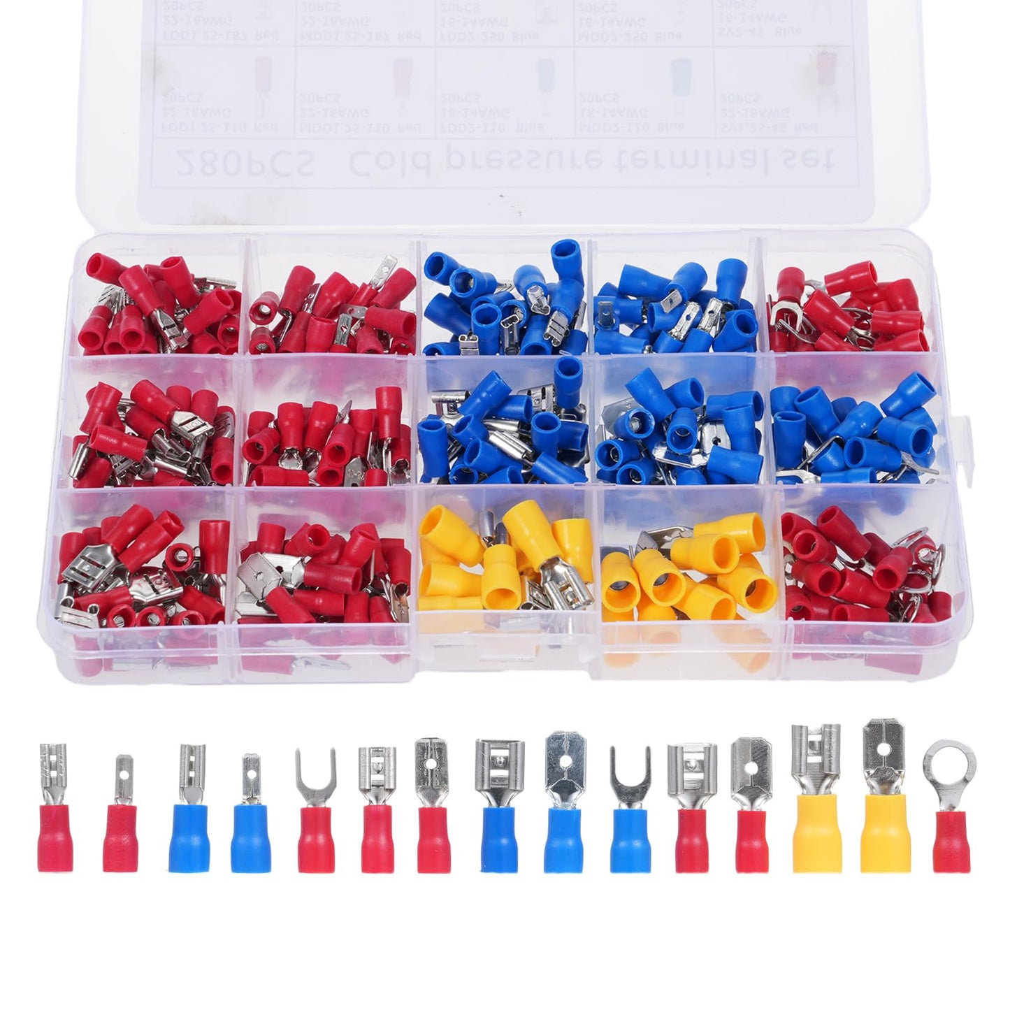 Electrical Cold Pressure Insulated Terminal Crimp Thimble Pins Set