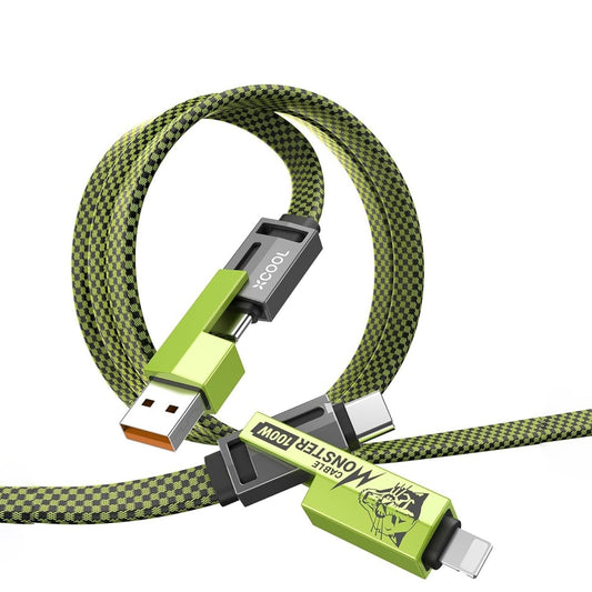 Versatile 100W 4-in-1 USB-C Charging Cable