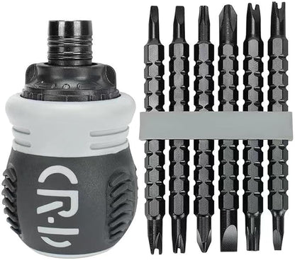 13-in-1 Screwdriver Set with 6 Dual-head Screwdriver Bits