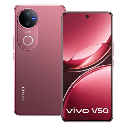 Vivo V50 5G (Rose Red, 8GB RAM, 128GB Storage) Refurbished