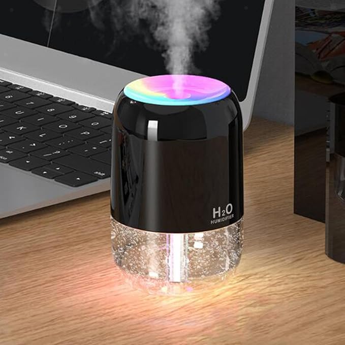 Humidifier with RGB Night Light for Room, Office, and Bedroom (200ML)