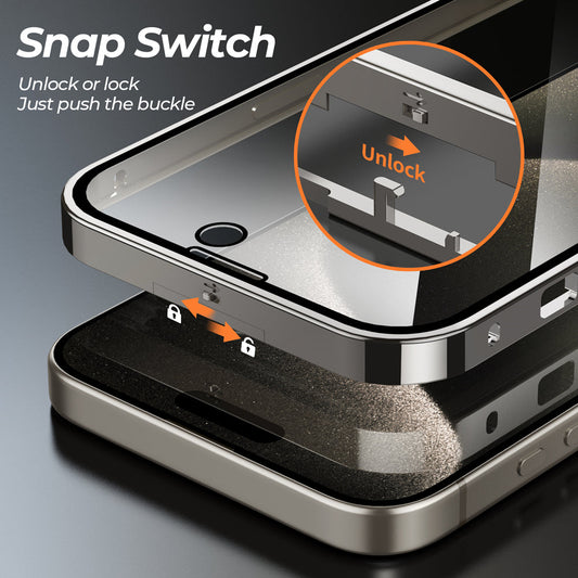 Opulent Clarity Dual Magnetic Glass Case - iPhone