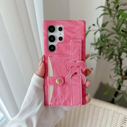 Trendy Texture Card Slot Case - Samsung