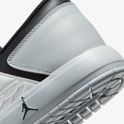 Jordan | NU RETRO 1 LOW  { WHITE/BLACK-LT SMOKE GREY-VARSITY RED
