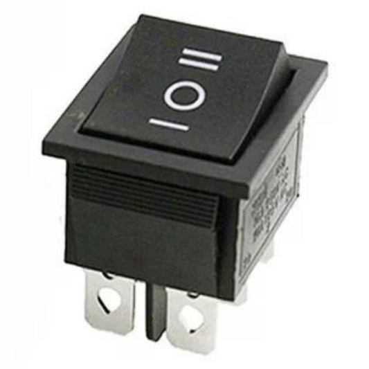 DPDT on-off-on Rocker Switch (16A) 250V AC - 6pin