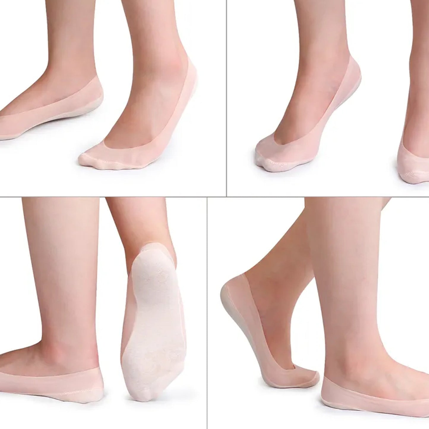 Women Low Cut Socks Non Slip  with 100% Cotton Nylon Material