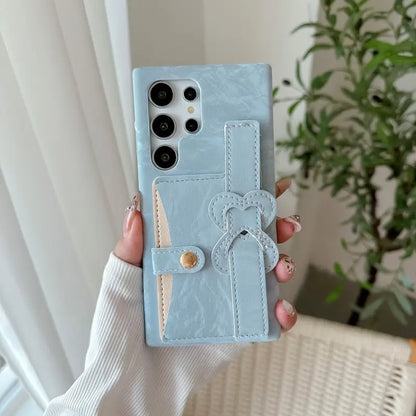 Trendy Texture Card Slot Case - Samsung