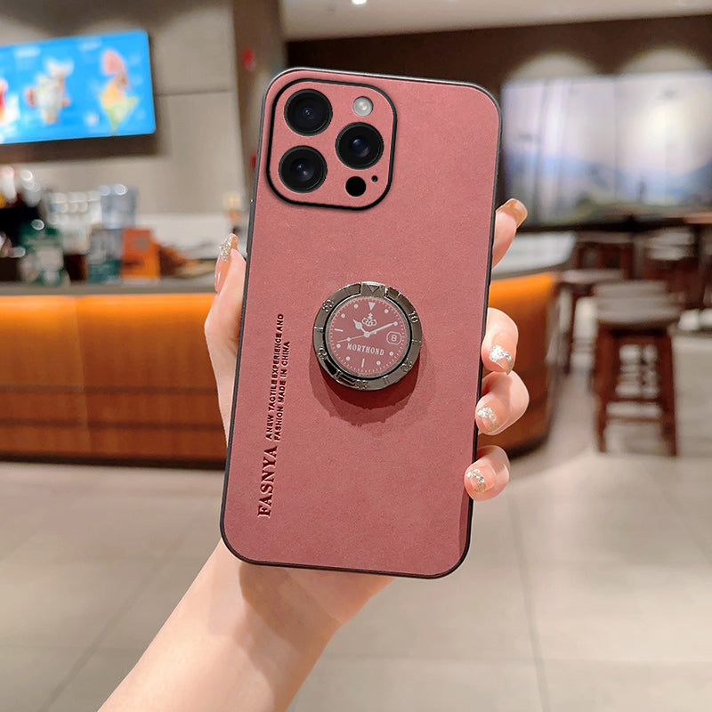 Dynamic Clock-Inspired Ring Stand Case - iPhone