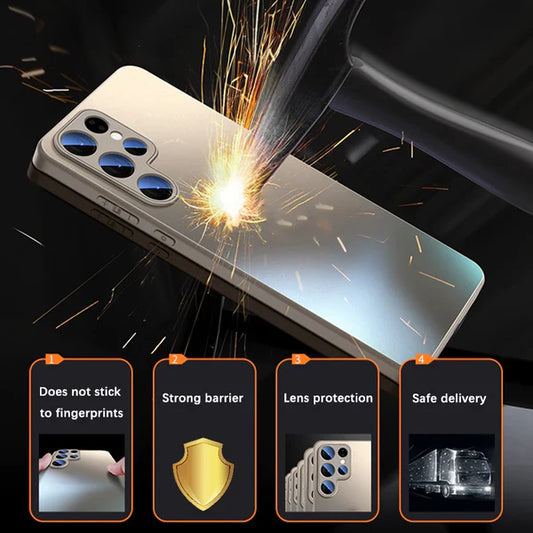 Frosted Glass Ice Veil Armor Case - Samsung