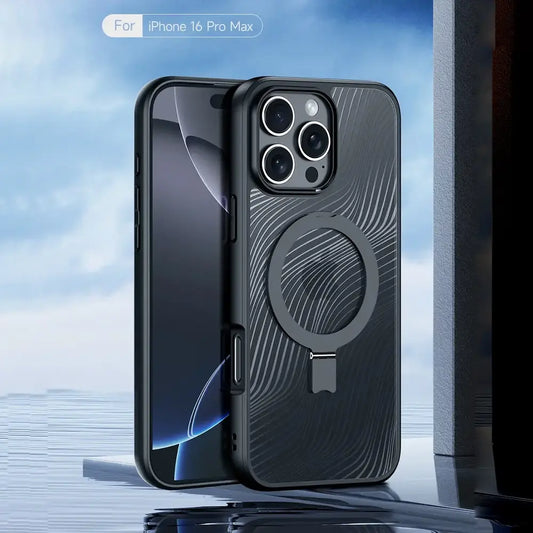 Military Grade Flow Magnetic Kickstand Case - iPhone