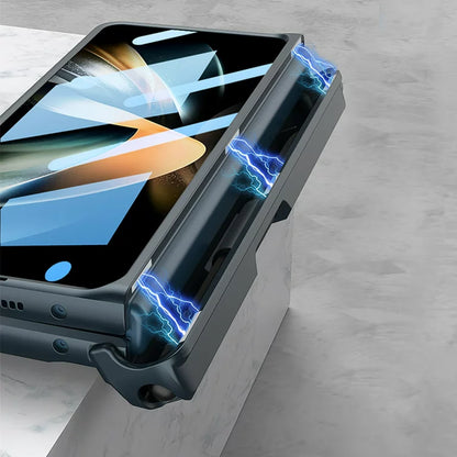 Galaxy Z Fold4 Armor Kickstand Case With Pen Holder