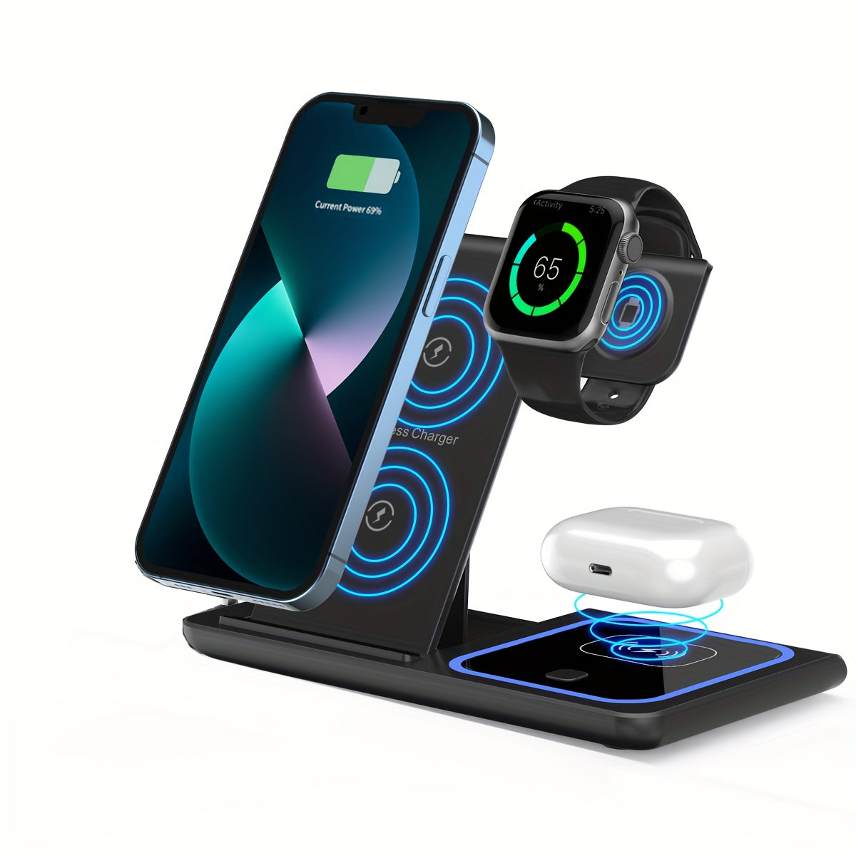 Wireless Charging Station 3-in-1 Standard 15W
