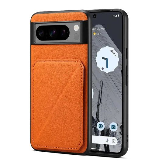 Sleek Card Insert Leather Magnetic Case - Google