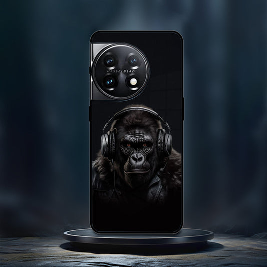 King Kong Printed Glass Case  - OnePlus
