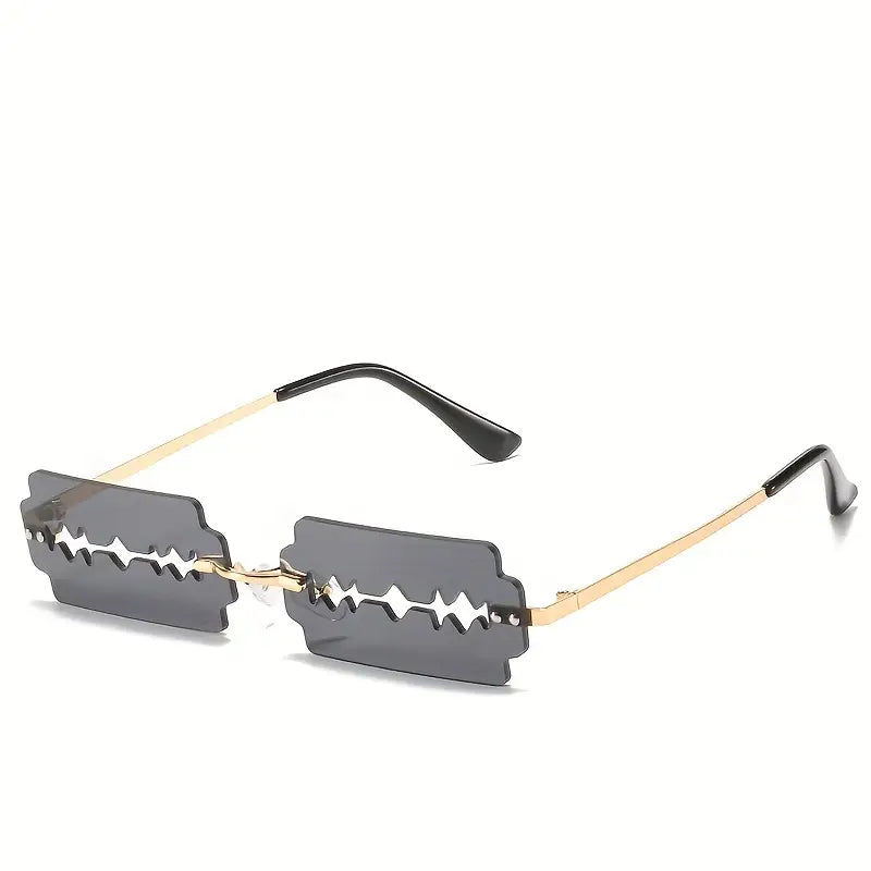 Bold Razor Edge Frameless Sunglasses
