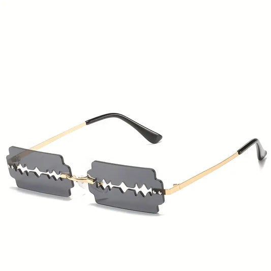 Bold Razor Edge Frameless Sunglasses
