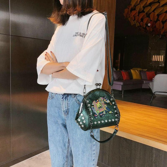 Elephant Vintage Clutch Crossbody Bag