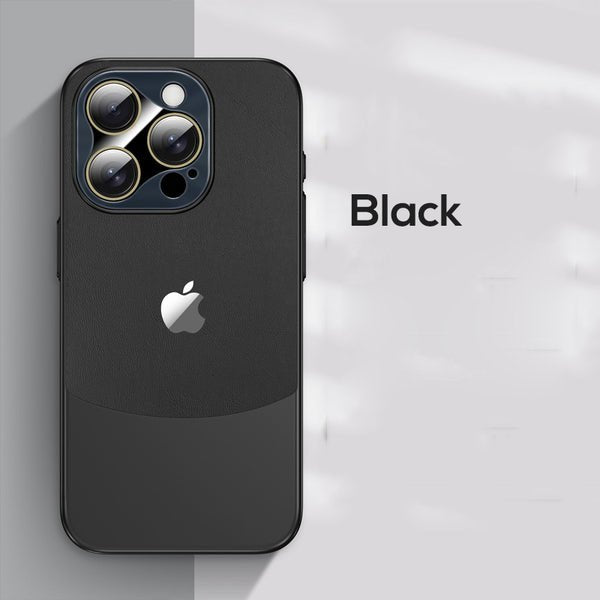 Executive Matte Leather Armor Case - iPhone