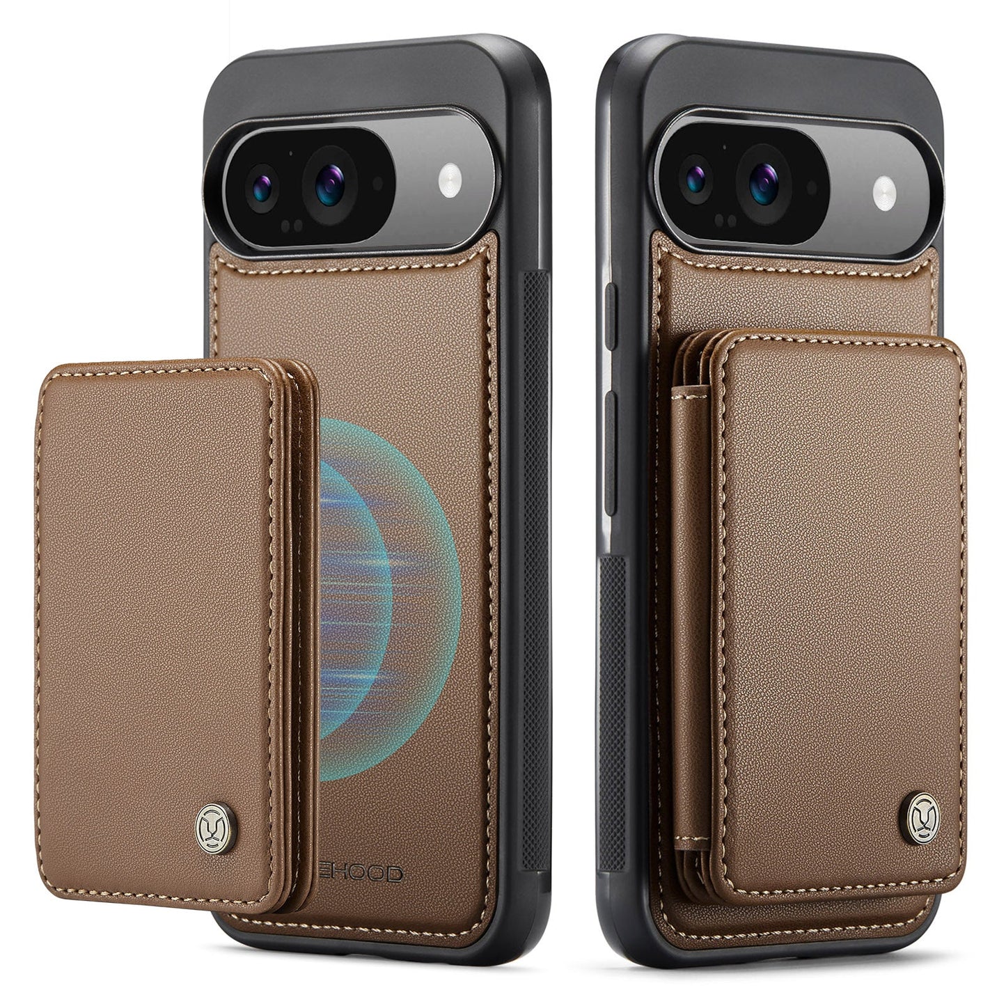 Compact Leather Wallet Case - Google