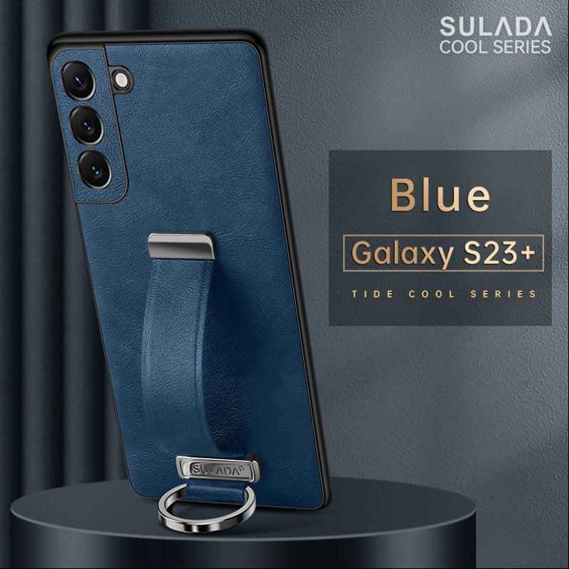 Wristband Leather Shockproof Business Case - Samsung