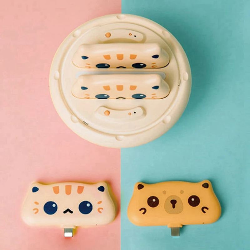 Cute Cat 800mAh Mini Power Bank - Type-C & Lightning